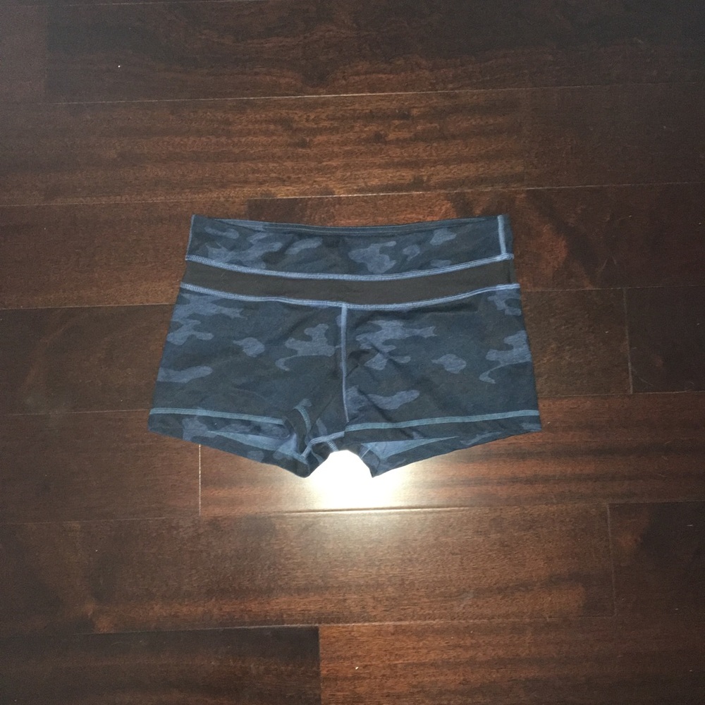 Blue oil slick shorts